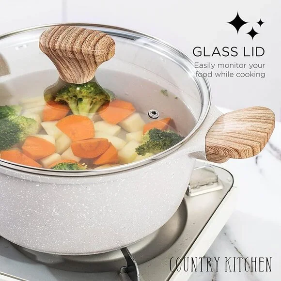 NEW Non-Stick Cast Aluminum Cookware Set - Durable Kitchen Cookware - Picture 5 of 8